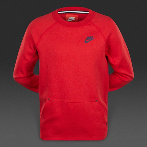 Nike Sportswear Tech Fleece Crew Light University Red / Obsidian for Boys